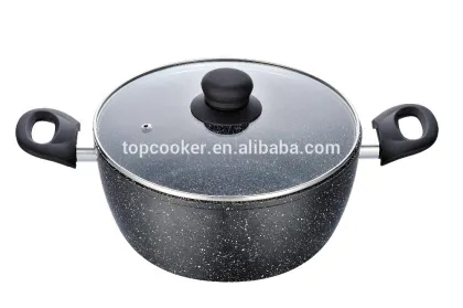 Easy-clean aluminum forged marble coating electric casserole