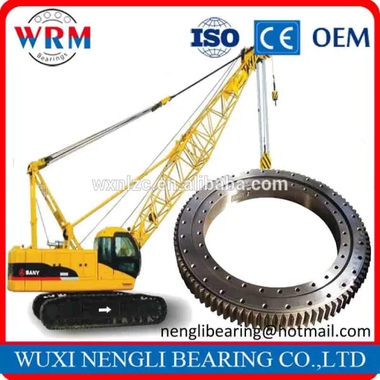 China exporter crane turntable bearing,travelling tower crane slewing bearing