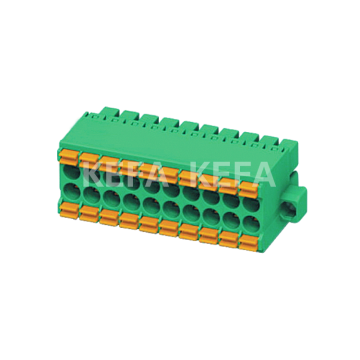 Factory Direct 300V 8A KF2EDGKSM Terminal Block with 3.5mm Pitch and Green/Orange 2 Pins, Compatible with 28-16 AWG Wires