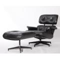 เก้าอี้เลานจ์ Eames รุ่น Replica All Black Edition