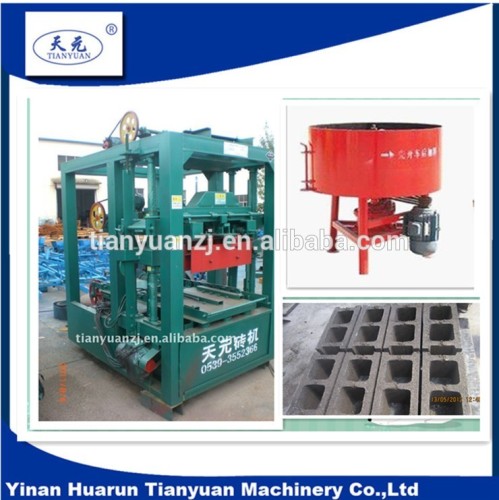 qt4-26D concrete manual brick press machine