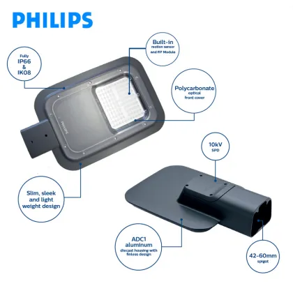 Philips LED Smart Sensor Street Light with Mobile APP Adjustment