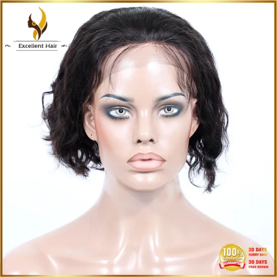 Hot sale virgin indian hair real human hair cheap lace front wig with baby hair