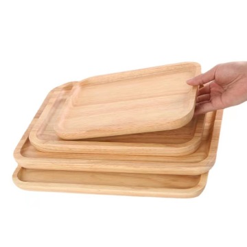 Bambus und Holz serviert Rolling Tablett