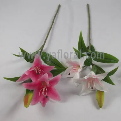 Best-seller Latex lily artificial tiger lily silk flowers for wedding high quality with fresh touch
