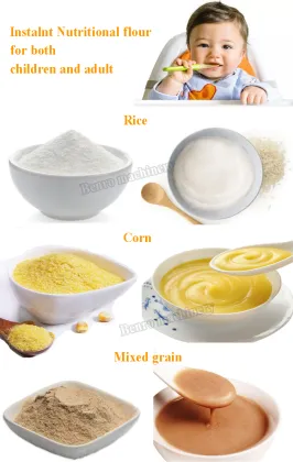 High Quality Automatic Cereal Powder Instant Porridge Baby Food Making Machine from Benro Machinery