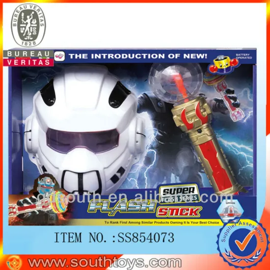 super flashing stick and plastic mask toy