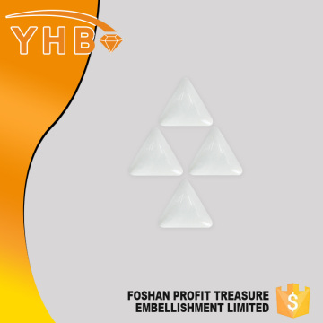 YHB Factory Directly sale Triangle shape ceramic embroidery stone crystals for pill box