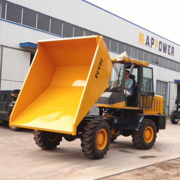 CE/EPA Certified 4x4 Diesel Mini Loader: 3 Ton Hydraulic Utility Self-Loading Site Dumper for Garden & Construction