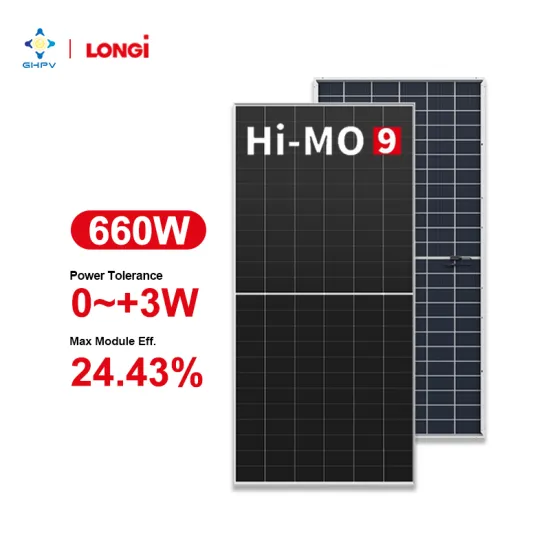 Europe Warehouse Price for Longi 660W Monocrystalline Silicon Solar Panels: Hi-Mo 9 N-Type Half-Cut Solar Panels