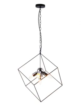 Chandelier with Cube iron frame