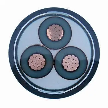 Rubber-sheathed flexible coal cutter mining cables