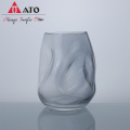 Vaso de vaso de flor de vidro em forma especial vaso de vidro soprado