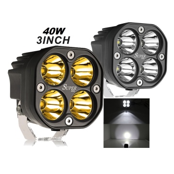 40W 3 นิ้ว LED LIGHT PODS - โคมไฟตัดหมอกสีขาวเสริมสีขาวสำหรับรถบรรทุก 4x4