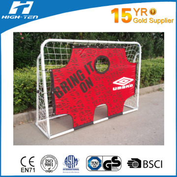 hot sale cheap soccer goal with target (polyester net)