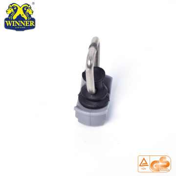 Stainless Steel D Ring Plastic Base Single Stud Fitting