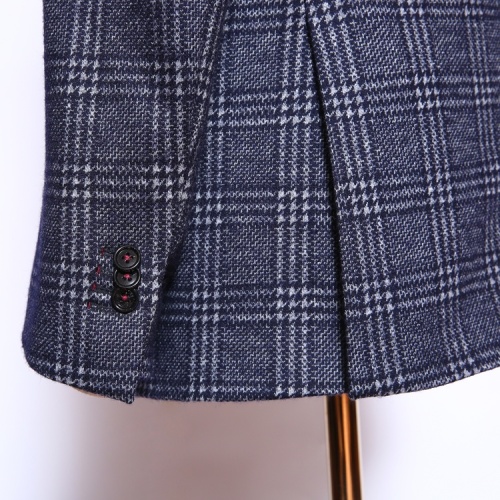 Ceremonial Grey Plaid Suits for Indian Weddings