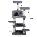 Sisal Short Plush Stable Large Cat tree