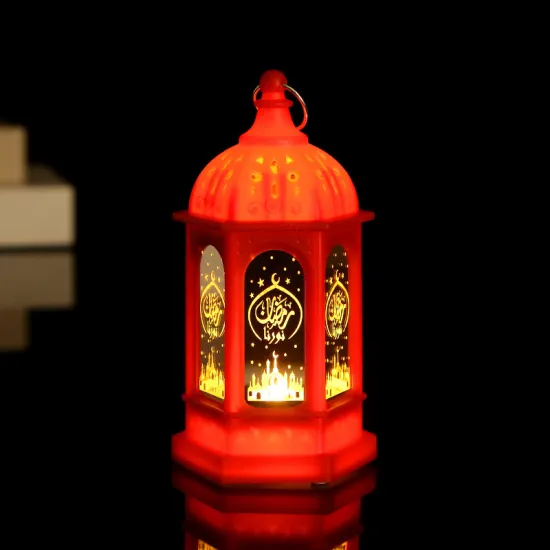 Ramadan Lantern - Eid Mubarak Decorative Wind Lantern for Arabic Festival Crafts