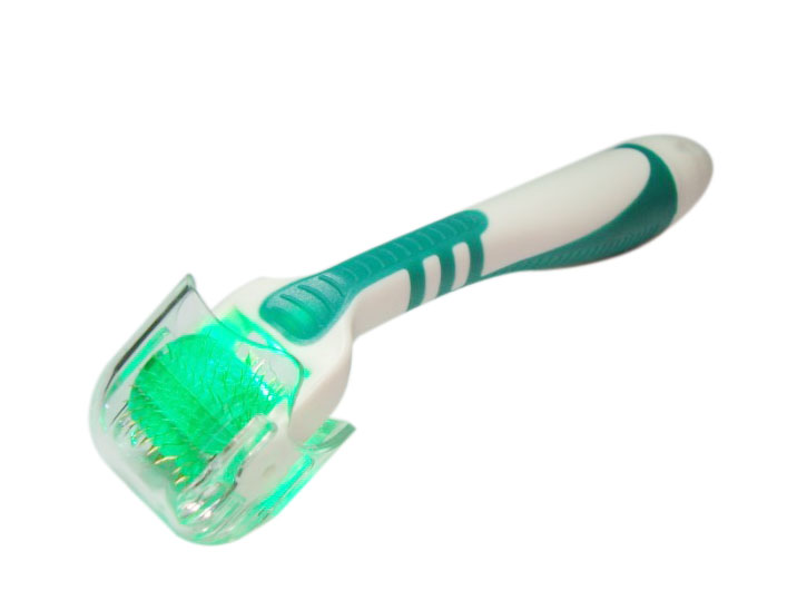 4 color light LED Photon Microneedle Derma Roller 540 Needles dermaroller Acne Wrinkle removal