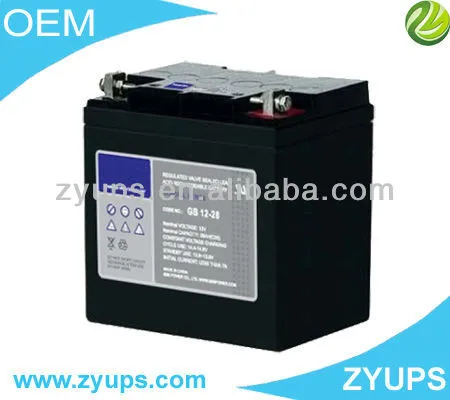 GEL Deep Cycle Battery 12v 28AH Lead Acid Battery For UPS/Solar