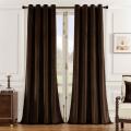 2 pcs Velvet Curtains For Bedroom, LivingRoom, Restaurant - Soft And Silky, Grommet Top, Noise Reduction,Home Decor