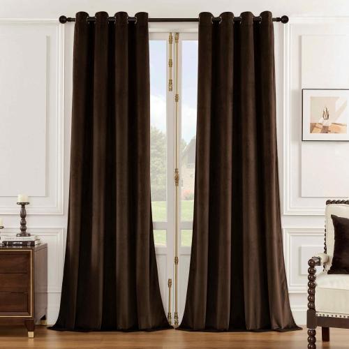 Réduction du bruit chambre 2 pcs rideaux en velours