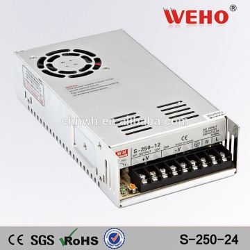 open frame 250w dc 24v 10a power supply