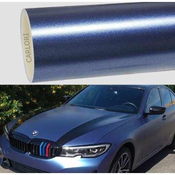 Satynowy Metalowy Midnight Blue Car Wrap Vinyl