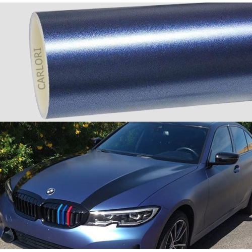 Satin Metallic Midnight Blue Gari Wrap Vinyl.