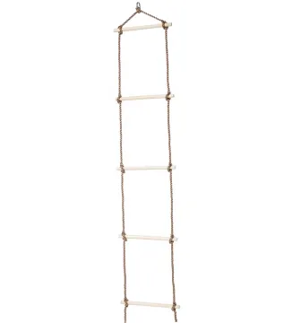 Wooden Swing Sets & Tree Rope Swings with 5-Step Ladder for Indoor/Outdoor Use