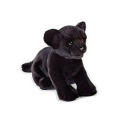 Simulazione graziosa decorazione di peluche leopardate nera