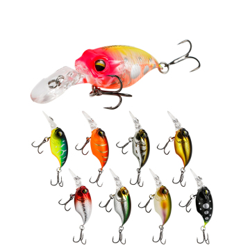 Mini 55mm 5.7g Suspend Crankbait Swimbait Wobbler Fishing Lure for Bass Pike Rivers Lakes Streams