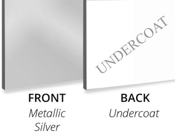 3MM Metallic Silver/Undercoat Aluminium Composite Panel