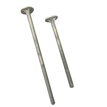 Hot-Dip Galvanized A307 Round Head Nip Bolts for Crane Mat and Timber Applications