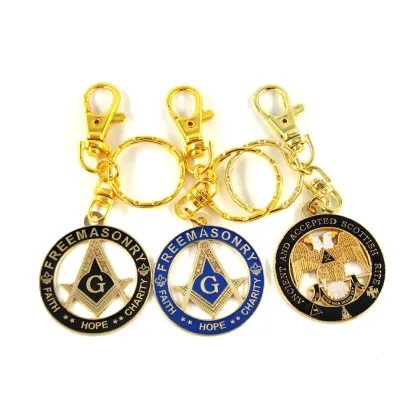 Philippine Eagle Keychain: 3D Cut Out Gold and Black Designs