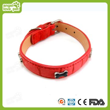 High Quality Leather Dog Stripe Collar, Pet Product