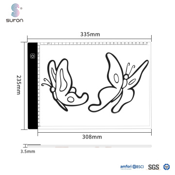 Suron có độ mờ LED LED Vẽ theo dõi Pad