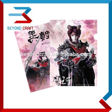 A4 size pp L shaped clear folder promotional gifts folders