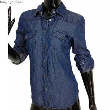 women\'s denim shirt