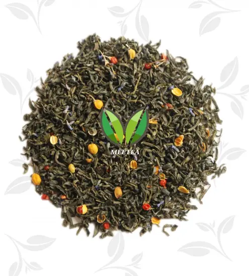 Refreshing relieving stress beauty cherry fruit green tea