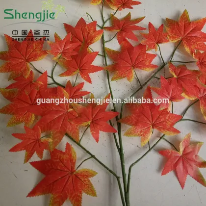 CHY070919 Garden decoration plastic maple leaf/leaf for maple tree making