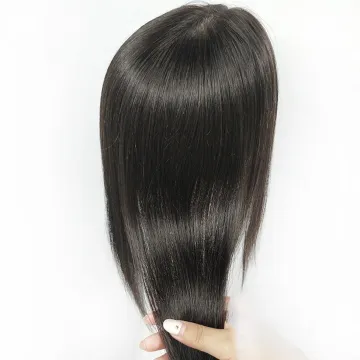 MYZYR Wholesale Women Clip In Hair Extensions  Women Topper Hair Natural Straight medium Synthetic Hair ZYR Hairpiece