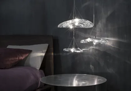 Handcrafted Modern Manta Art Glass Minimalist Pendant Light