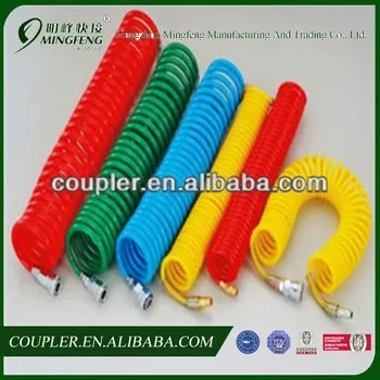 10m/15m PU Coiled Hose, Polyurethane Spiral Tube