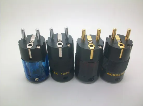 15A 125V France Germany Europe electrical audio plugs