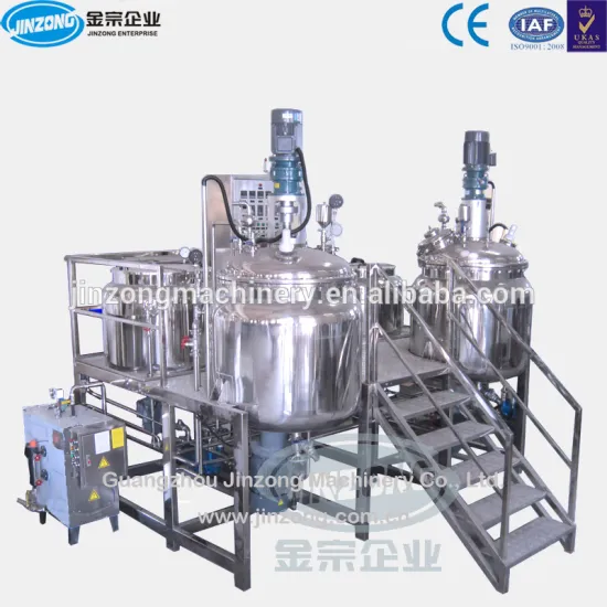 JINZONG Aspetic Vacuum Homogenizing Machine For Margarine Chili Soy Sauce Making