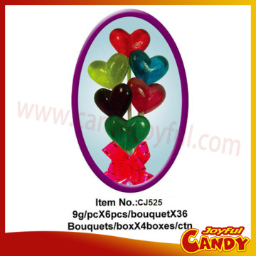 Valentine candy bouquet heart shaped candy