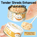 Lata de lanche para animais de estimação com cauda encaracolada (sabor frango)