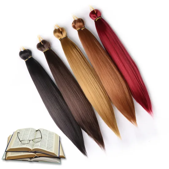 Wholesale Gold Vendors Blonde Ombre Piano 12 18 24 30 Inches Bone Straight Braid Hair Extension Synthetic Bone Straight Hair